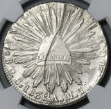 1836-Ca NGC XF Det Mexico 8 Reales Chihuahua Mint Silver Rare Coin (21020603C)