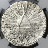 1836-Ca NGC XF Det Mexico 8 Reales Chihuahua Mint Silver Rare Coin (21020603C)