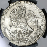 1836-Ca NGC XF Det Mexico 8 Reales Chihuahua Mint Silver Rare Coin (21020603C)