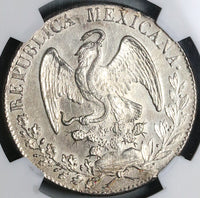 1836-Do NGC MS 61 Mexico 8 Reales Durango Mint State Rare Silver Coin (21110401C)