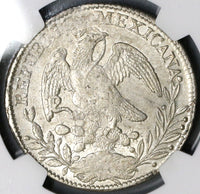 1836-Zs NGC MS 61 Mexico Silver 8 Reales Rare Grade Coin POP 2/2 (17080702D)