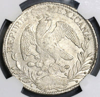 1836-Zs NGC MS 61 Mexico Silver 8 Reales Rare Grade Coin POP 2/2 (17080702D)