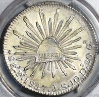 1837-Pi PCGS MS 62 Mexico 8 Reales Scarce Potosi Silver Coin POP 4/0 (20042802C)