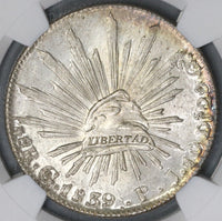 1839-Go NGC MS 63 Mexico 8 Reales Guanajuato Silver Coin POP 6/4 (18111202C)