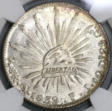 1839-Go NGC MS 63 Mexico 8 Reales Guanajuato Silver Coin POP 6/4 (18111202C)