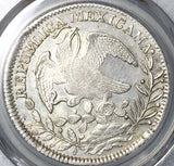 1839-Zs PCGS AU 55 Mexico 8 Reales Zacatecas Mint Silver Coin (21122201D)