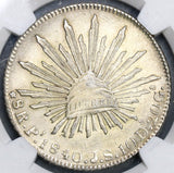 1840-Pi JS NGC MS 63 Mexico 8 Reales Very Scarce Potosi Silver Coin (19081202C)