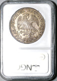 1843-Ga MC NGC AU 50 Mexico 8 Reales Guadalajara Mint Rare Silver Coin (20031701C)