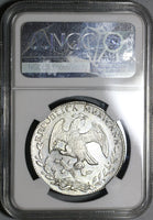 1843-Pi AM NGC MS 63 Mexico 8 Reales Scarce Potosi Mint State Silver Coin POP 2/0 (20071204C)