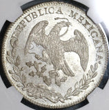 1844-Mo NGC MS 63 MEXICO 8 Reales Lustrous Silver Crown Coin (20052302C)