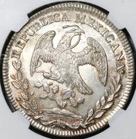 1845-Mo NGC MS 64 Mexico 8 Reales Mint State Silver Coin (20021102C)