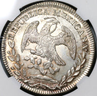1845-Mo NGC MS 64 Mexico 8 Reales Mint State Silver Coin (20021102C)