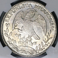 1846-Pi NGC AU 58 Mexico Silver 8 Reales Potosi Mint Scarce Coin (21111804C)