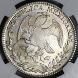 1846-Pi NGC AU 58 Mexico Silver 8 Reales Potosi Mint Scarce Coin (21111804C)