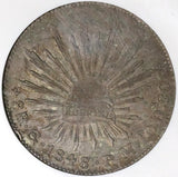 1848/7-Go NGC XF 45 Mexico 8 Reales Guanajuato Rare Overdate Silver Coin POP 1/2 (21121101D)
