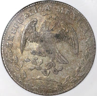 1848/7-Go NGC XF 45 Mexico 8 Reales Guanajuato Rare Overdate Silver Coin POP 1/2 (21121101D)