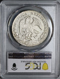 1848-Mo GC PCGS AU Mexico 8 Reales Cap Rays Rare Silver Dollar Coin (22080404C)