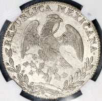 1849-Go NGC MS 63 Mexico 8 Reales Guanajuato Silver Coin POP 6/2 (18100301C)