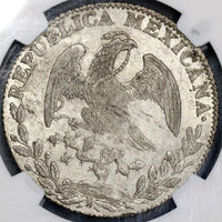 1849-Go NGC MS 63 Mexico 8 Reales Guanajuato Silver Coin POP 6/2 (18100301C)