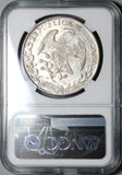 1853-C NGC AU 58 Mexico Silver 8 Reales Culiacan Mexican Cap Coin (21081301C)