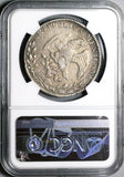 1853/43-Ca NGC XF Mexico 8 Reales Chihuahua Cap Rays Silver Coin (23021903C)