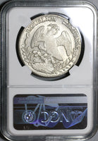 1854/4-Do NGC AU 58 Mexico 8 Reales Durango Mint Rare Silver Coin (21032302C)