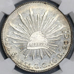 1855-Mo NGC MS 64 Mexico 8 Reales Silver Coin POP 4/1 (19031701C)