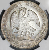 1855-Mo NGC MS 64 Mexico 8 Reales Silver Coin POP 4/1 (19031701C)
