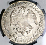 1856-C NGC AU 58 Mexico Silver 8 Reales Culiacan Mint Scarce Coin (21111803C)