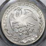 1857-C PCGS AU Mexico 8 Reales Culiacan Mint Scarce Silver Coin (20101704C)