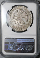 1860-Mo TH NGC MS 64+ Mexico 8 Reales Mint State Silver Coin POP 1/2 (22050301C)