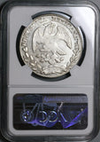 1861/0-Zs NGC MS 61 Mexico 8 Reales Zacatecas Overdate Mint State Silver Coin (22102503C)