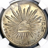 1862-C NGC MS 63 MEXICO 8 Reales Culiacan Mint Scarce Silver Coin POP 3/0 (18072301C)