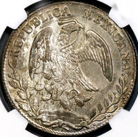 1862-C NGC MS 63 MEXICO 8 Reales Culiacan Mint Scarce Silver Coin POP 3/0 (18072301C)