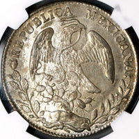 1862-C NGC MS 63 MEXICO 8 Reales Culiacan Mint Scarce Silver Coin POP 3/0 (18072301C)