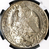1862-C NGC MS 63 MEXICO 8 Reales Culiacan Mint Scarce Silver Coin POP 3/0 (18072301C)