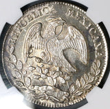 1862-Mo NGC MS 63 Mexico 8 reales Near PL Silver Mint State Coin (19060202C)