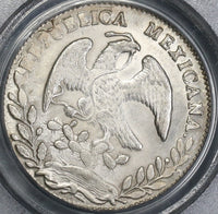 1864-Do PCGS MS 62 MEXICO Silver 8 Reales Durango Mint Scarce Coin (18061802C)