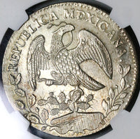 1867-O NGC MS 63 Mexico 8 Reales Oaxaca Mint Rare Silver Coin (17091205D)
