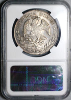 1868-Mo PH NGC MS 64 Mexico 8 Reales Cap Rays Silver Coin POP 2/0 (23030401C)