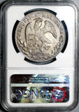 1875-A NGC MS 61 Mexico 8 Reales X RARE Alamos Silver Coin 7/7 Date POP 1/0 (20111001C)