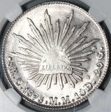 1875-Ca NGC MS 64 Mexico 8 Reales Mint State Silver Coin POP 2/0 (21073001C)