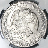 1875-Ca NGC MS 64 Mexico 8 Reales Mint State Silver Coin POP 2/0 (21073001C)