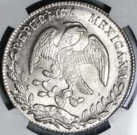 1875-Ca NGC MS 64 Mexico 8 Reales Mint State Silver Coin POP 2/0 (21073001C)