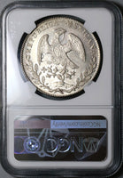 1875-Cn NGC MS 62 Mexico 8 Reales Culiacan Mint Silver Coin POP 2/2 (22110202D)