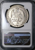 1875-Cn NGC MS 62 Mexico 8 Reales Culiacan Mint Silver Coin POP 2/2 (22110202D)