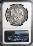 1875/6-Go NGC AU Det Mexico Silver 8 Reales Very Rare Overdate Coin (20092403C)