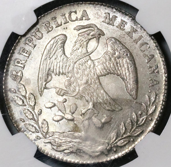 1875-Pi NGC MS 64 Mexico 8 Reales Potosi Mint Rare Grade Silver