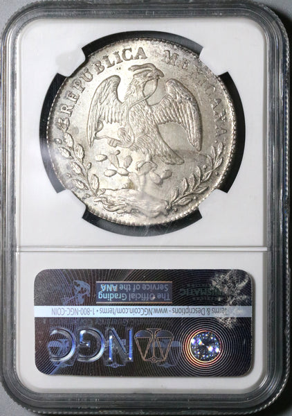 1875-Pi NGC MS 64 Mexico 8 Reales Potosi Mint Rare Grade Silver
