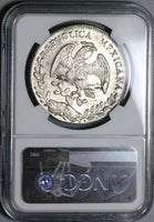 1876-Ca NGC MS 62 Mexico 8 Reales Chihuahua Mint Silver Coin (22102801D)